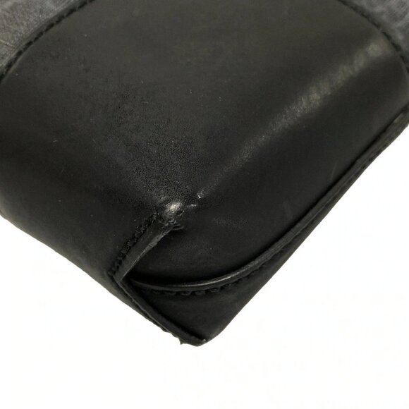 Auth GUCCI GG Supreme 474139 Dark Gray Black PVC Leather Shoulder Bag - Picture 4 of 15